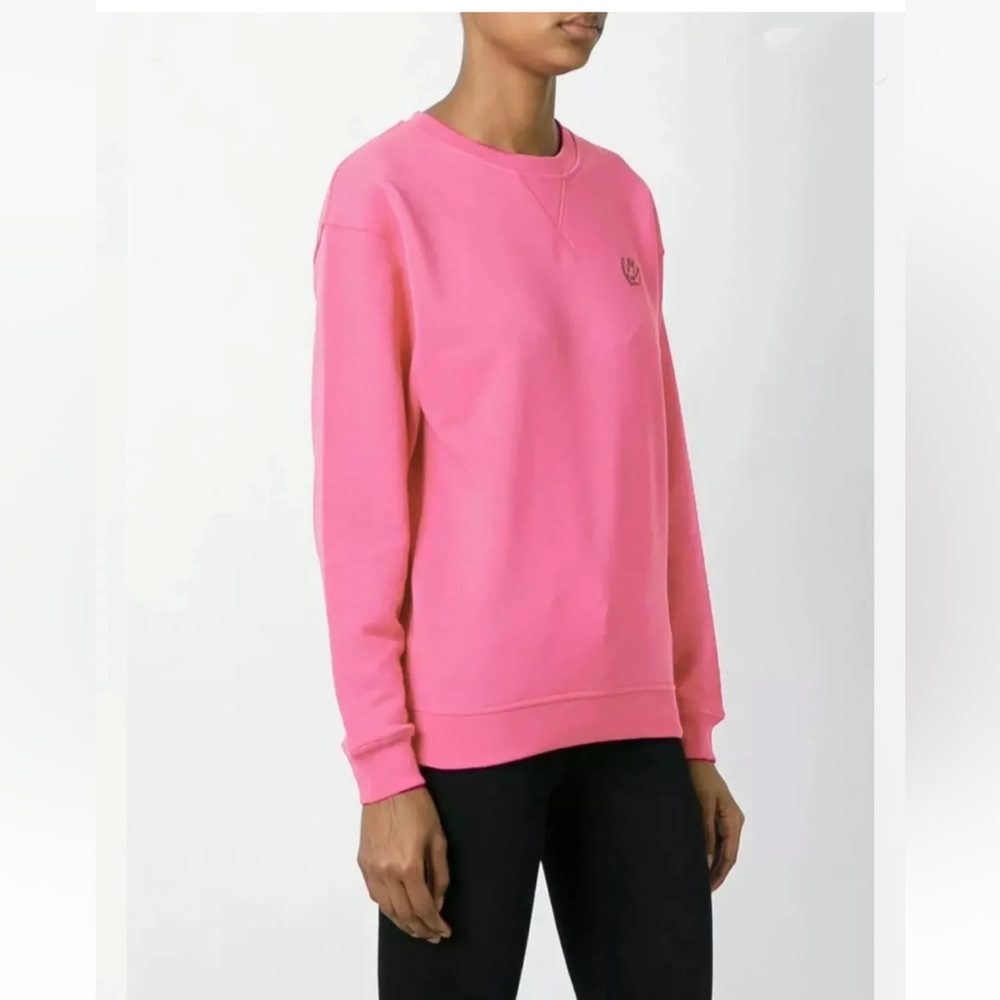 MCQ by Alexander McQueen swallow logo women sweatshirt pink